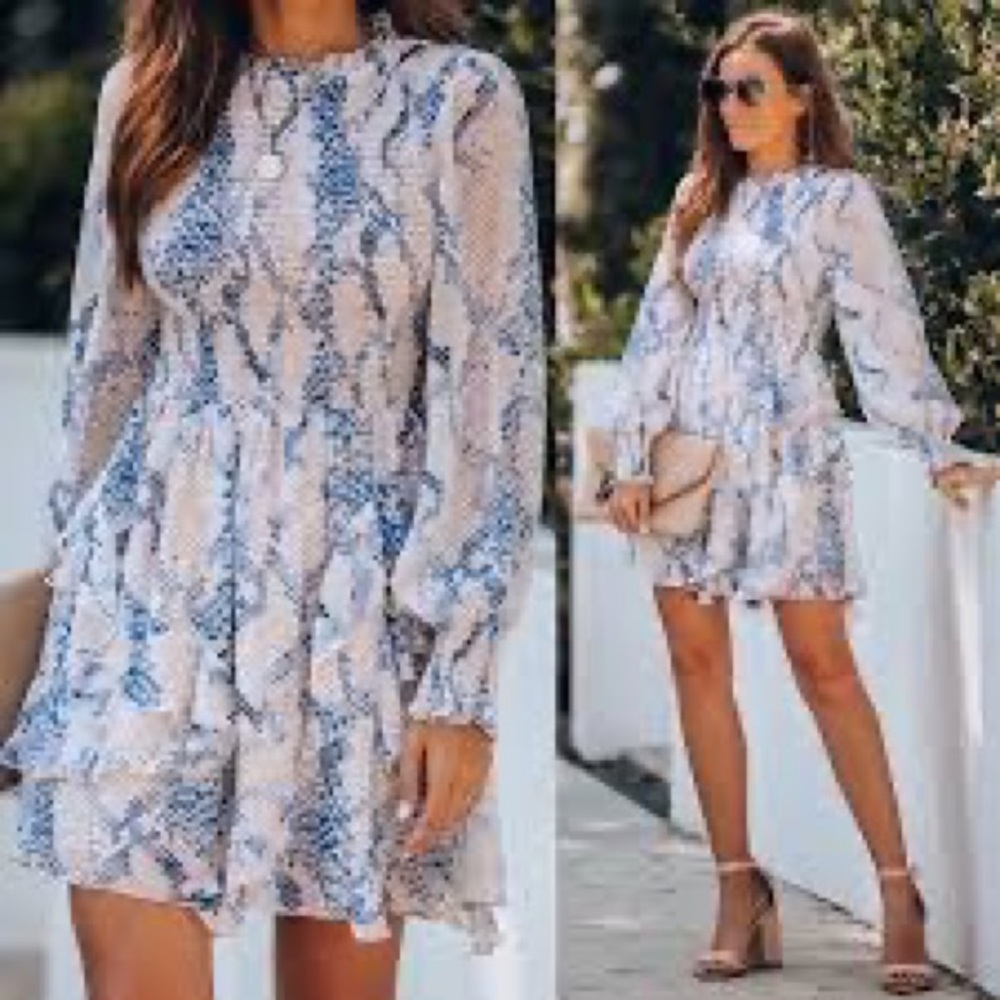 Vici Snakeskin Dress